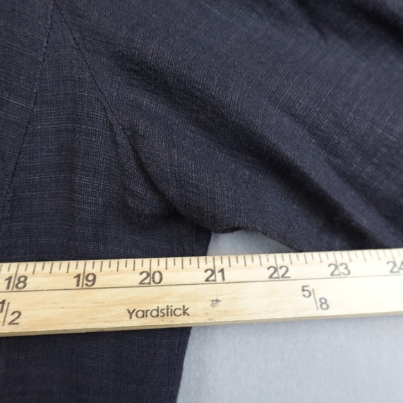 Eileen Fisher Cardigan Jacket Linen Blend Black Size Large 3/4 Sleeves - Picture 5 of 8